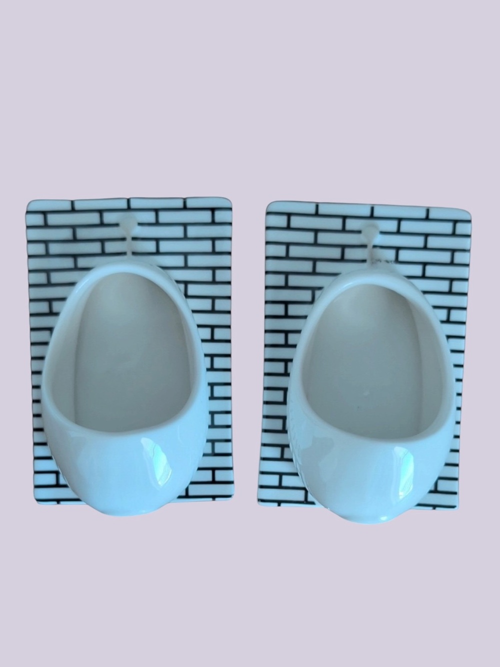 White Ceramic Urinal Shot Glasses